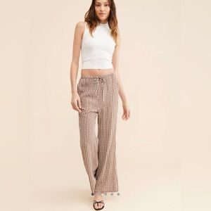 Anthropologie Charlie Holiday Lola Flare Pants. Size XS, Brown.